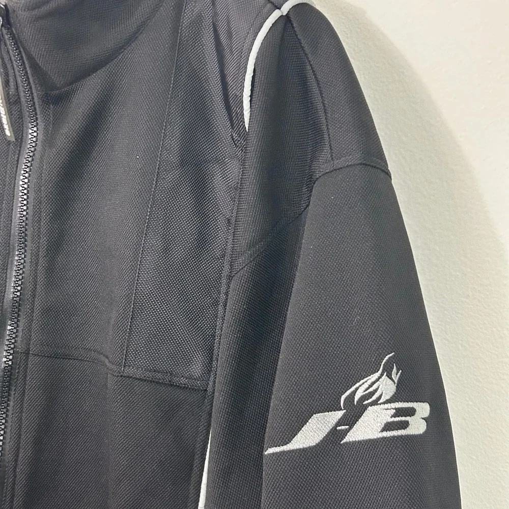 Rare Johnny Blaze Mesh‎ Jacket Black Reflective Vintage 90's Y2K Mens 2XL
